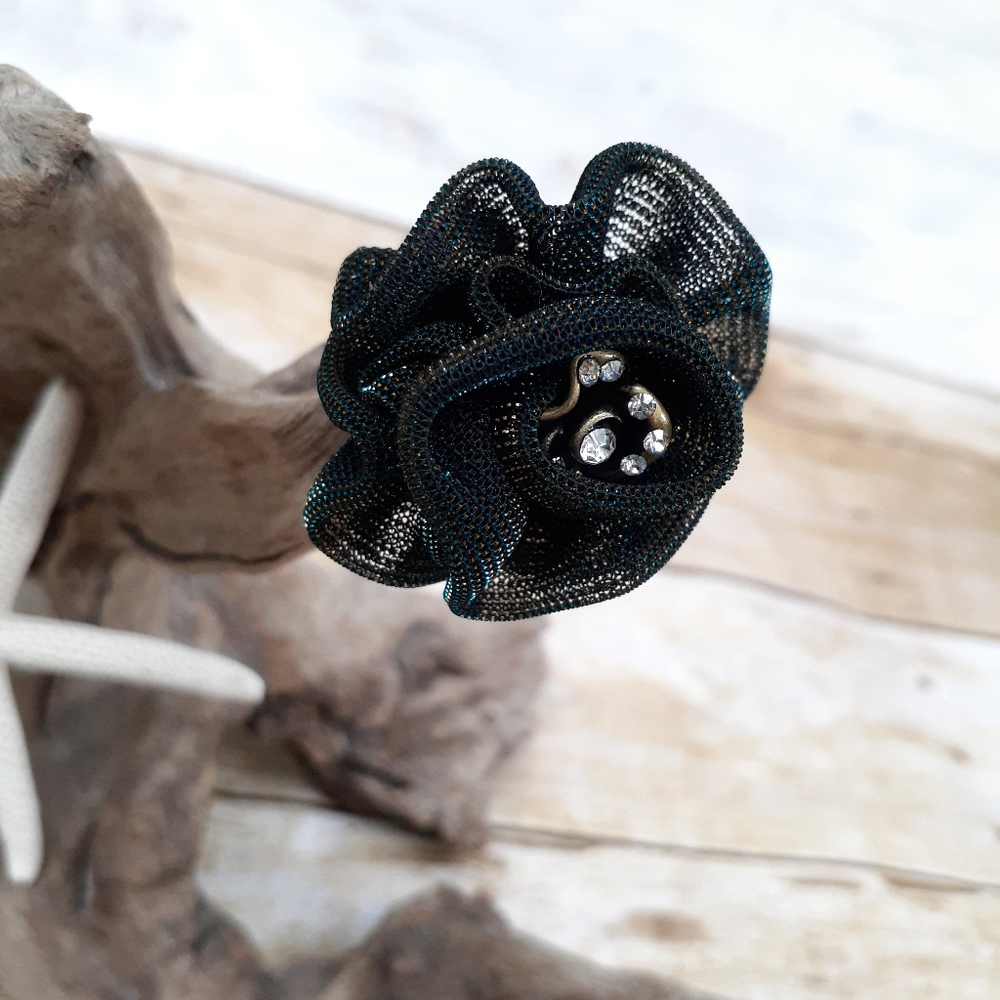 Ring Fabric Flower
